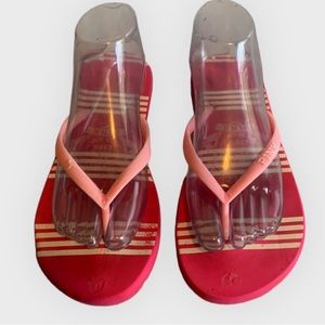 PINK Victoria's Secret University Women's Pink Slip On Thong Flat Summer